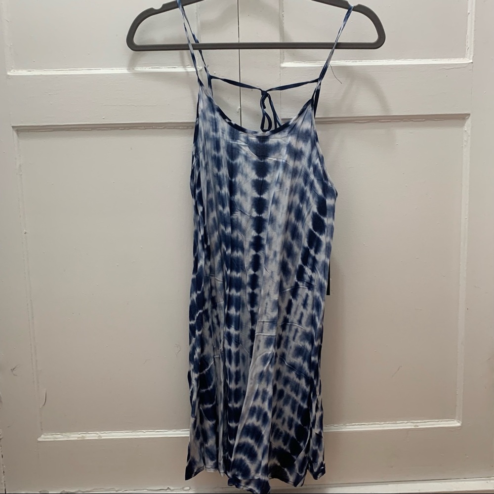 3/$15 Timing blue tie dye trapeze style dress